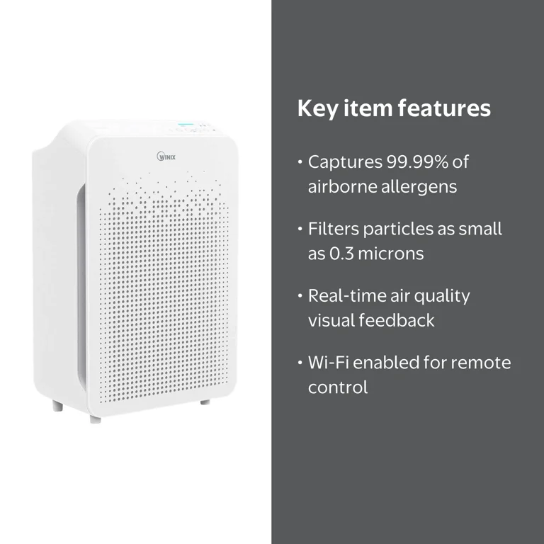 Winix C545 True HEPA Air Purifier - 4 Stage Purification Cleaner