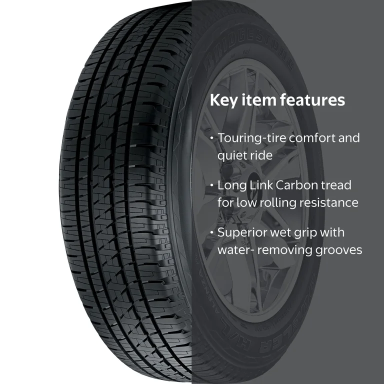 タイヤ BRIDGESTONE  DUELER 235/50R19 99V Bridgestone Dueler H/L Alenza 235/50R19 Tire - All-Season