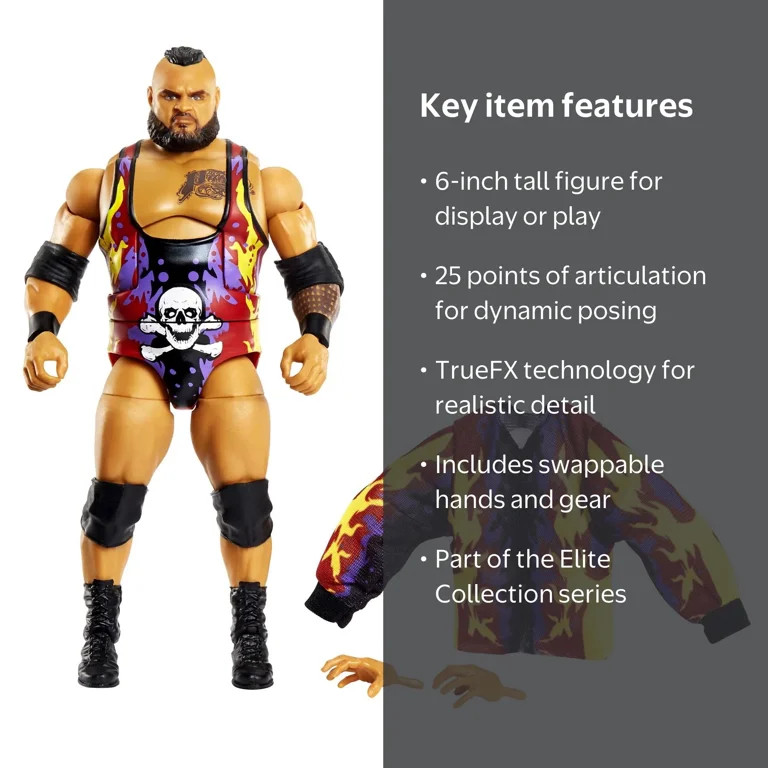BANDAI - reed WWE Elite Collection Branson Reed 6-inch Posable Wrestling Action