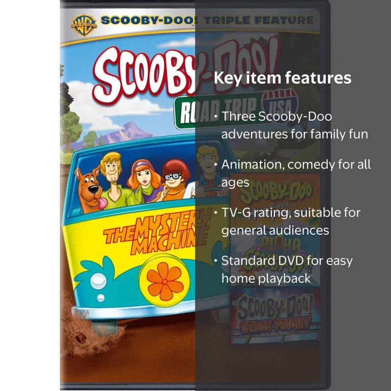 SDS, DVD, Scooby-Doo! Road Trip USA Triple Feature - Walmart.com
