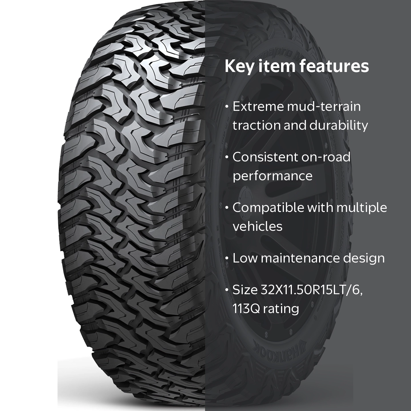 Hankook Dynapro MT2 (RT05) 32X11.50R15 113Q All-Season Tire for