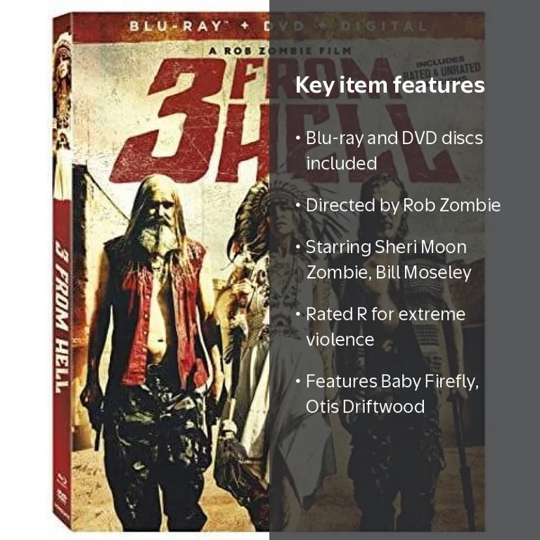 3 From Hell (Blu-ray + DVD), Lions Gate, Horror - Walmart.com