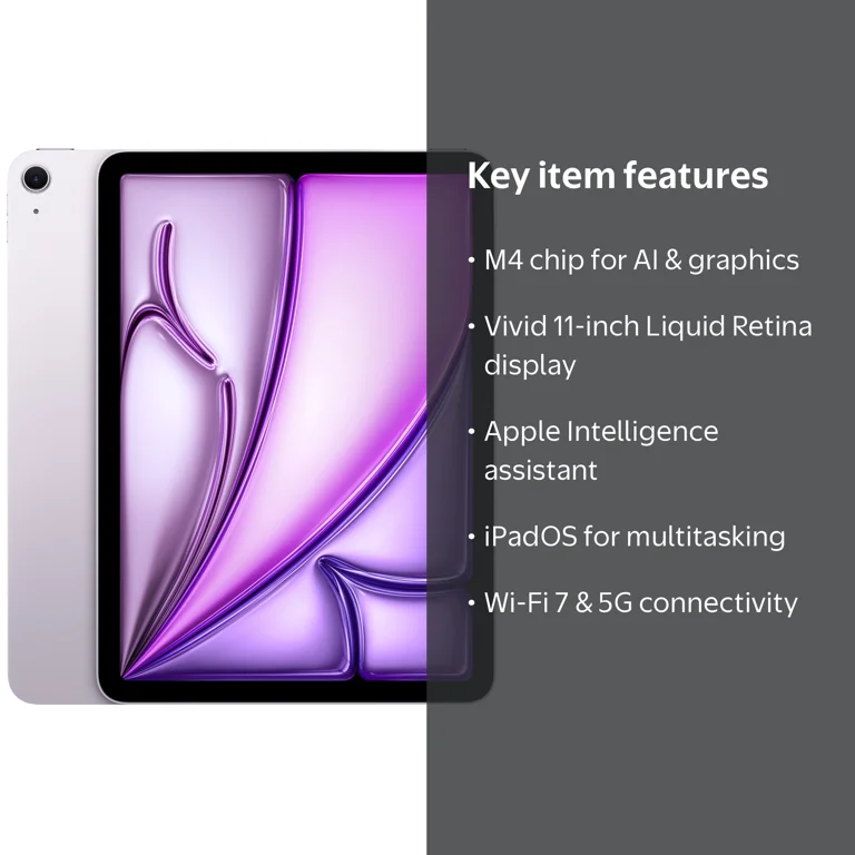 2026 11-inch iPad Air M4, Built for Apple Intelligence, Wi-Fi