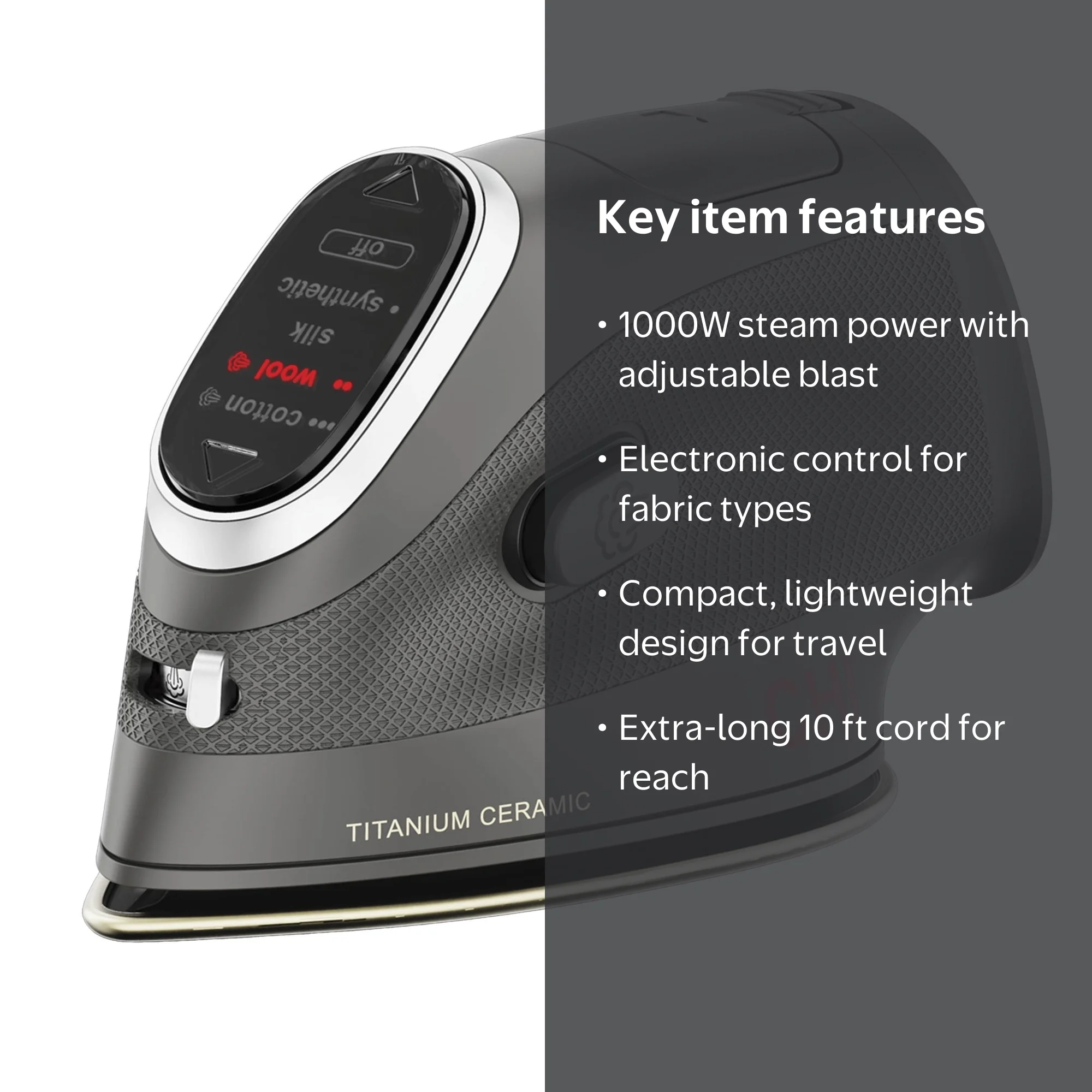Free Shipping! CHI Mini Iron, Titanium-Infused Ceramic Soleplate