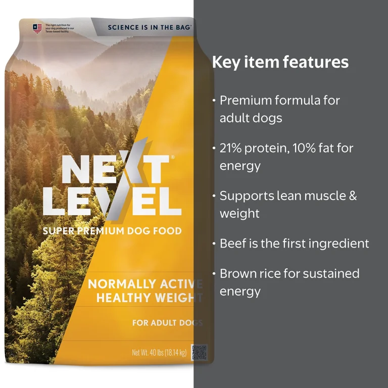 Next Level Normally Active Healthy Weight Dry Dog Food, 40 lb Bag