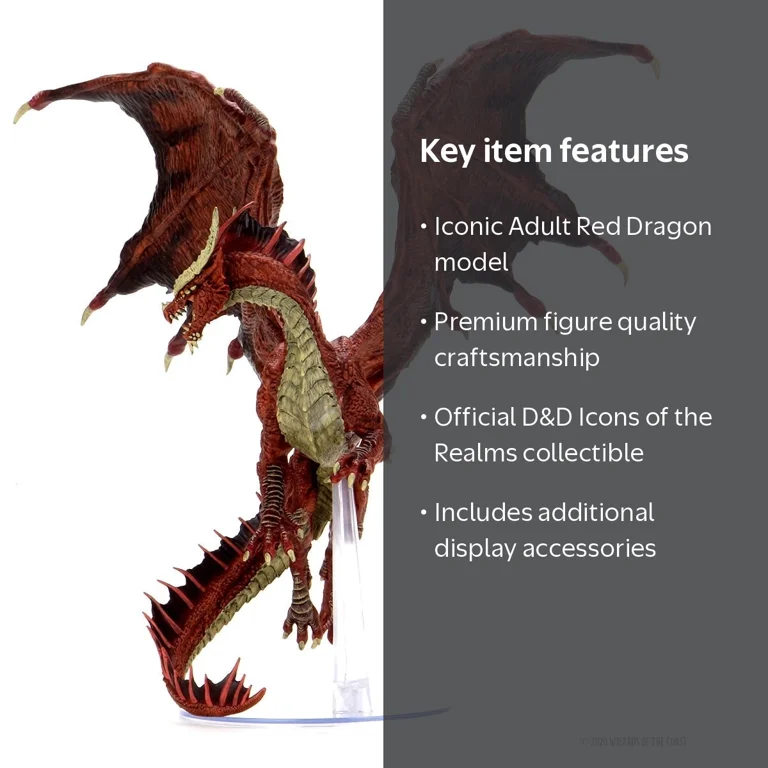 WizKids D&D Icons of the Realms, Adult Red Dragon Miniatures