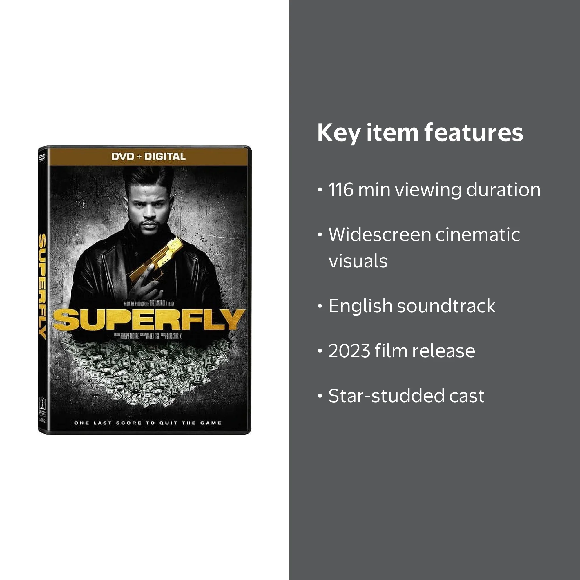 Sony Pictures Entertainment, DVD, SuperFly 2023 English - Walmart.com