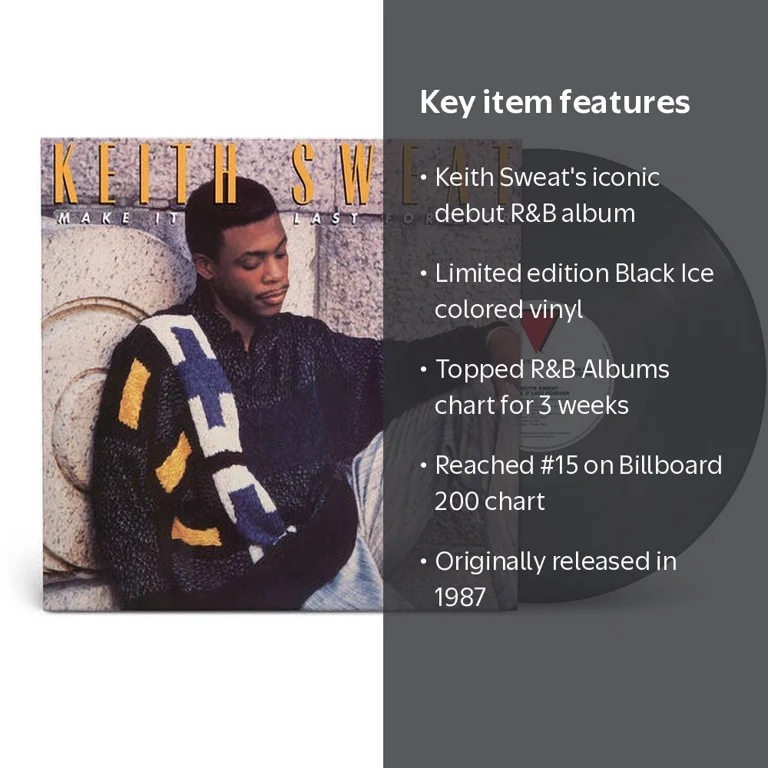Keith Sweat - Make It Last Forever Black Ice Vinyl - Walmart.com