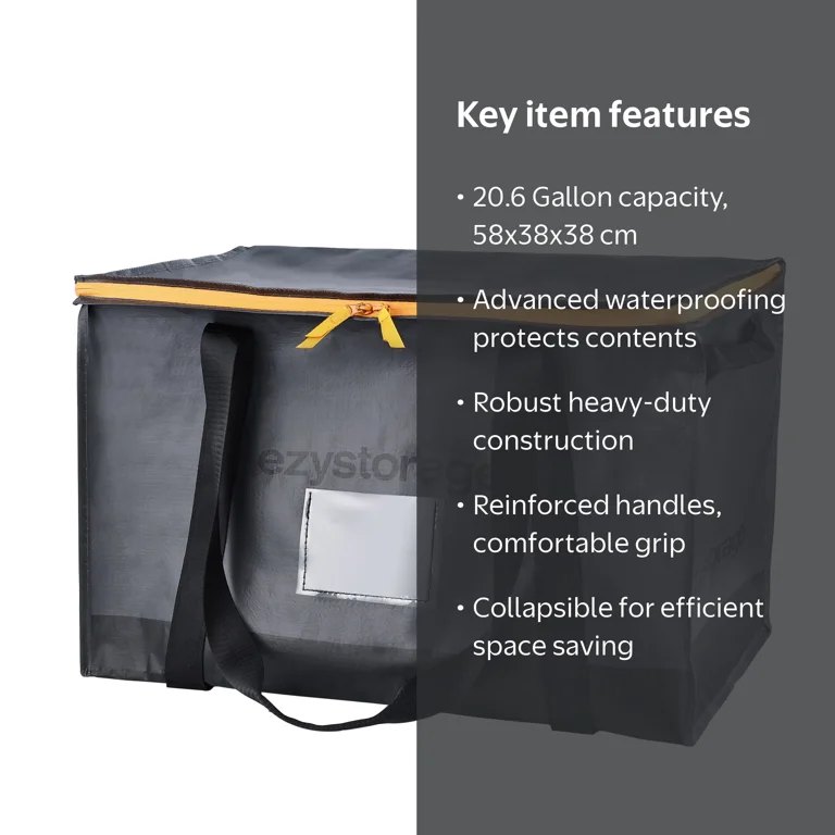 Ezy Storage 20.6 Gallon, Large, Water-Resistant Heavy-Duty