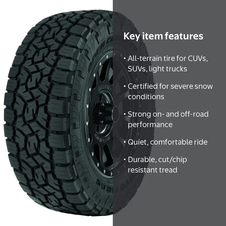 Toyo, Light Truck Tire, All Terrain, 265/65R17, XL - Walmart.com