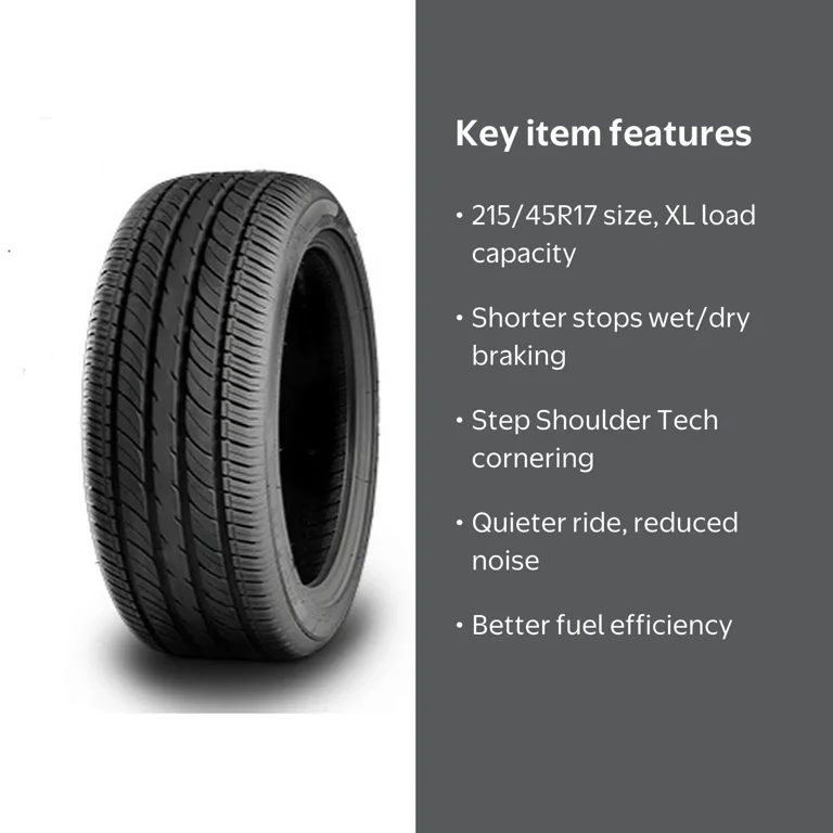 Waterfall Eco Dynamic 215/45R17 91V XL All-Season Tire, Excellent