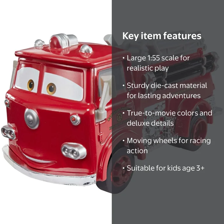 Disney/Pixar Cars 3 Deluxe Red Die-Cast Character Fire Truck
