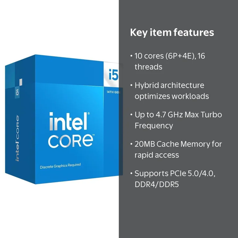 Intel, Desktop Processor, 10 Cores, 4.7 GHz Max Turbo - Walmart.com