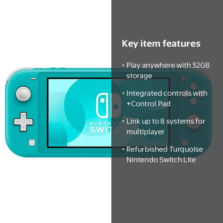 Pre-Owned Nintendo Switch 32GB Lite - Turquoise.USED - Walmart.com