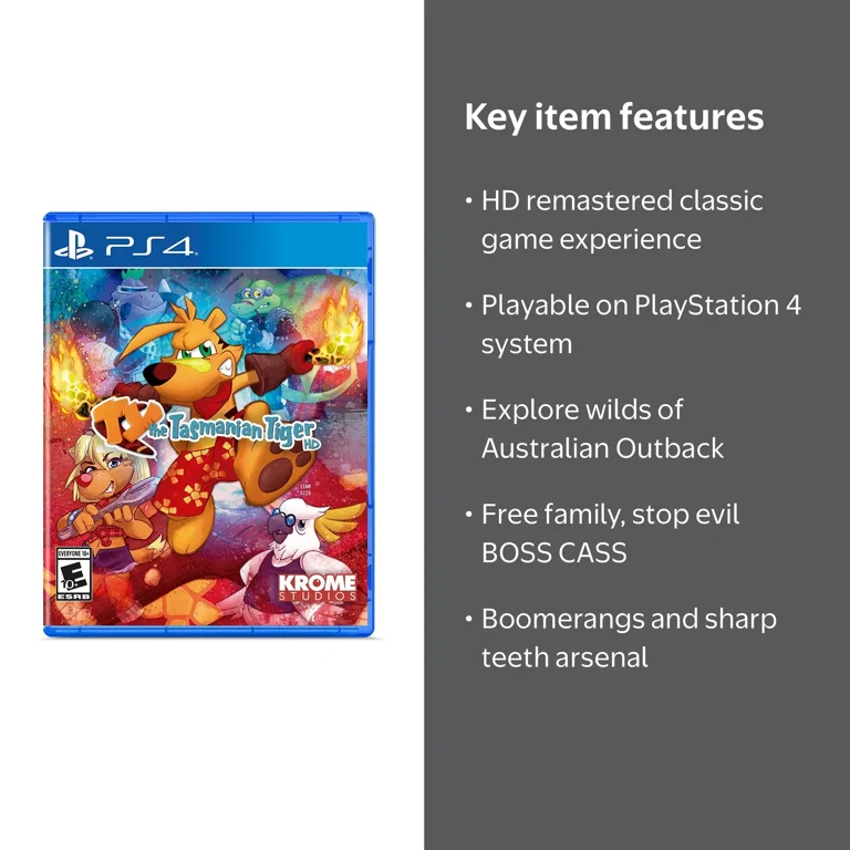 TY the Tasmanian Tiger HD, Krome Studios, Playstation 4