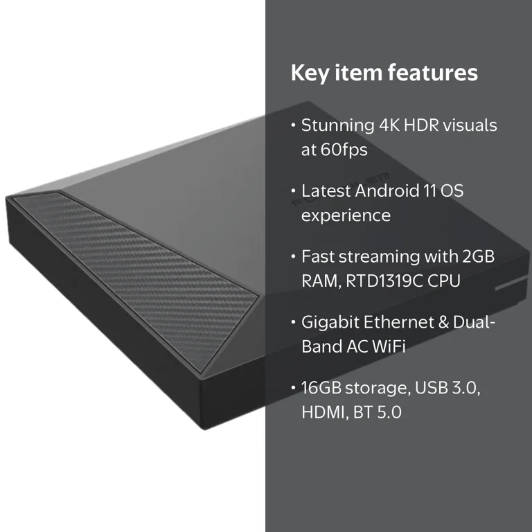 Formuler Z11 Pro 4K HDR Android Box, 2GB/16GB, HDMI, HD, GIGABIT