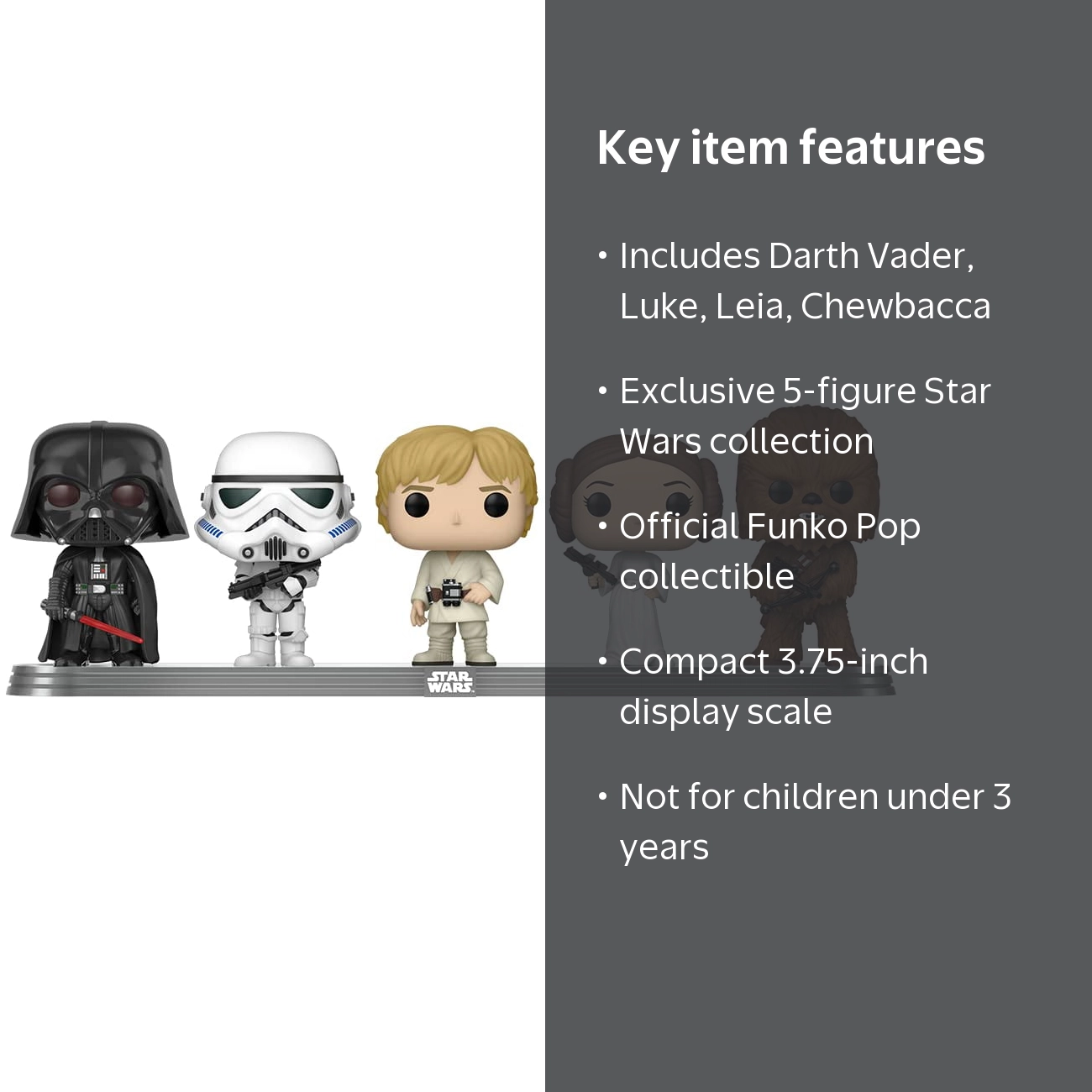 Funko, Action Figure, 3.75 Inch 5-Pack Exclusive, Star Wars Series