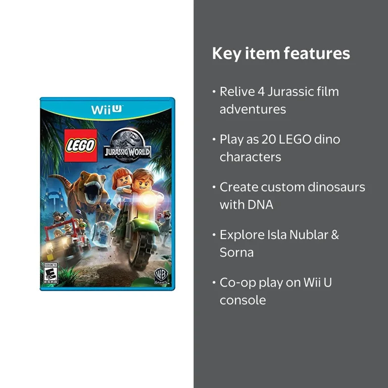 Warner Bros, Video Game, LEGO Jurassic World, Nintendo Wii U