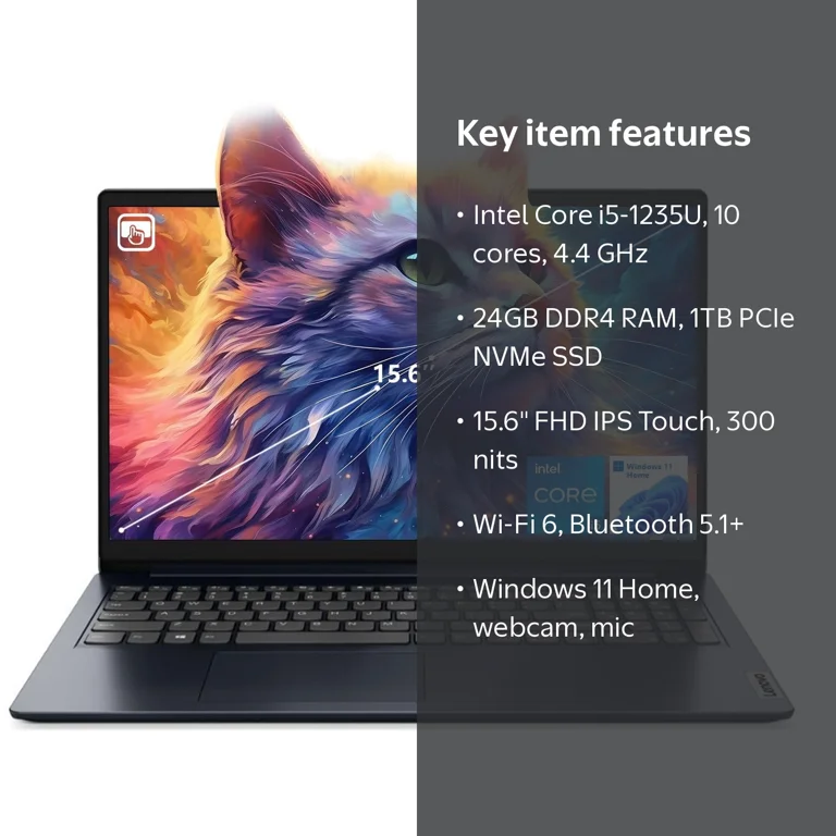 Lenovo IdeaPad 1i Laptop, 15.6