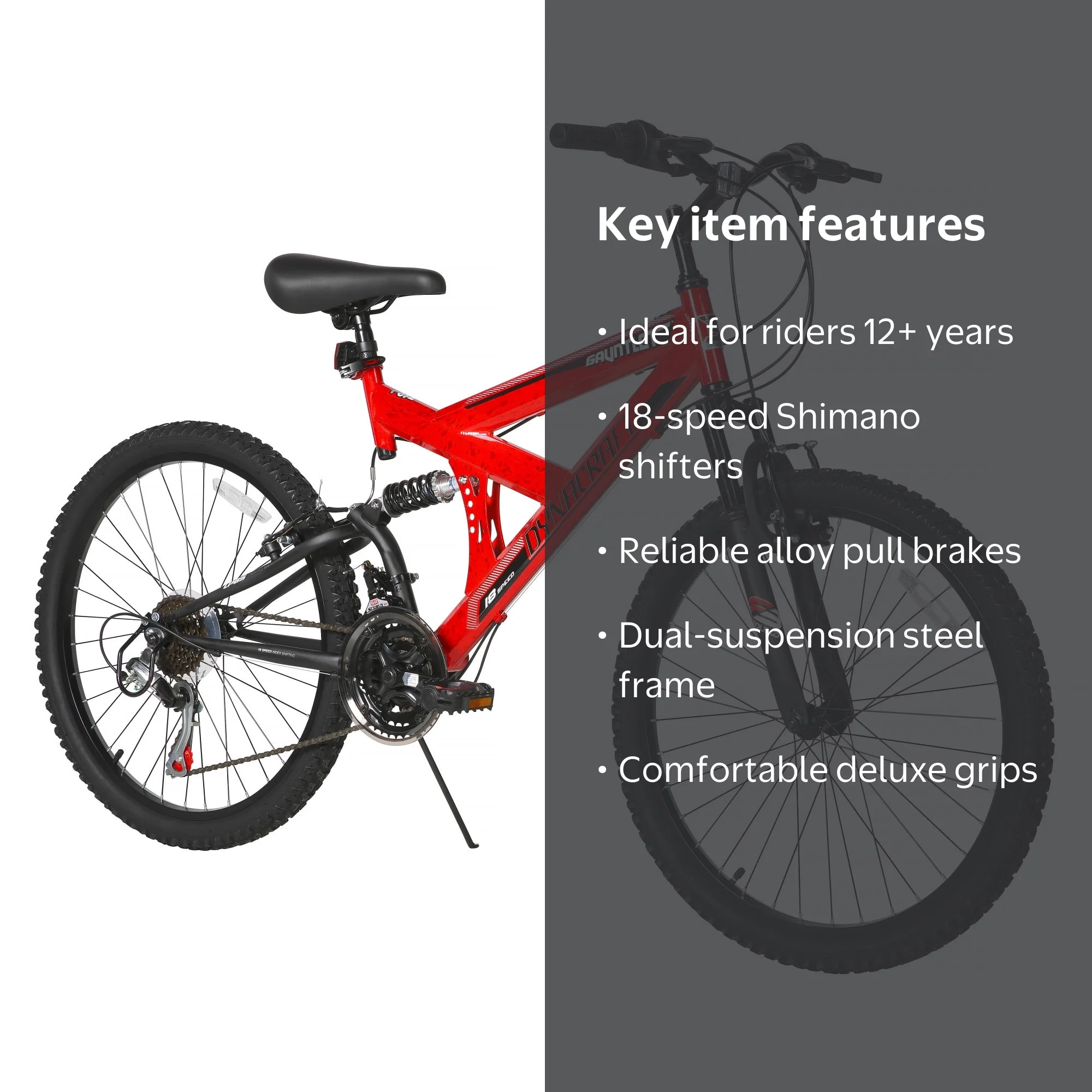 Dynacraft NEXT 24-inch Gauntlet Mountain Bike with 18 Speeds