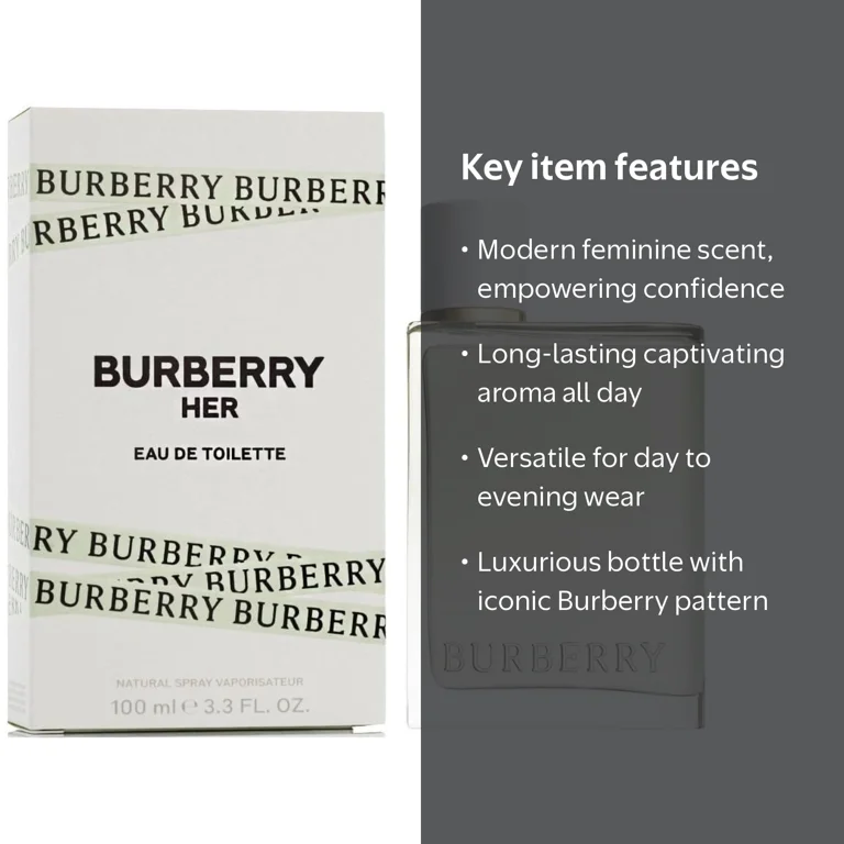 Burberry Her Eau De Toilette Natural Spray, Fruity Floral