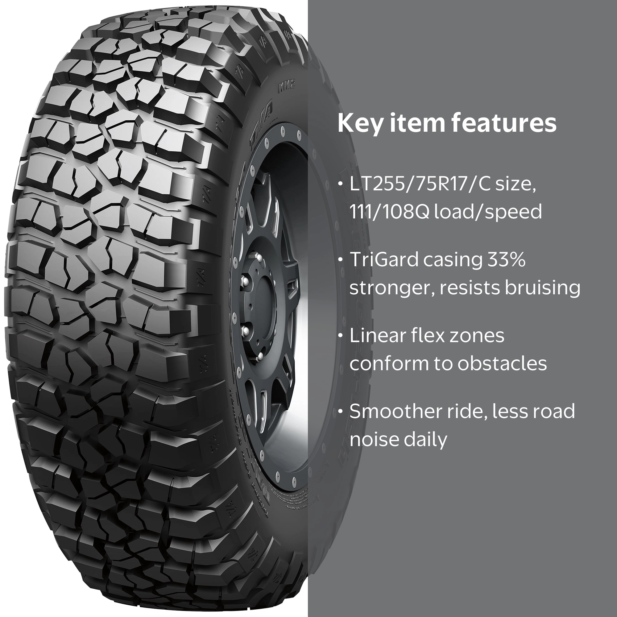 Free Shipping! BFGoodrich Mud-Terrain T/A KM2 All-Season LT255