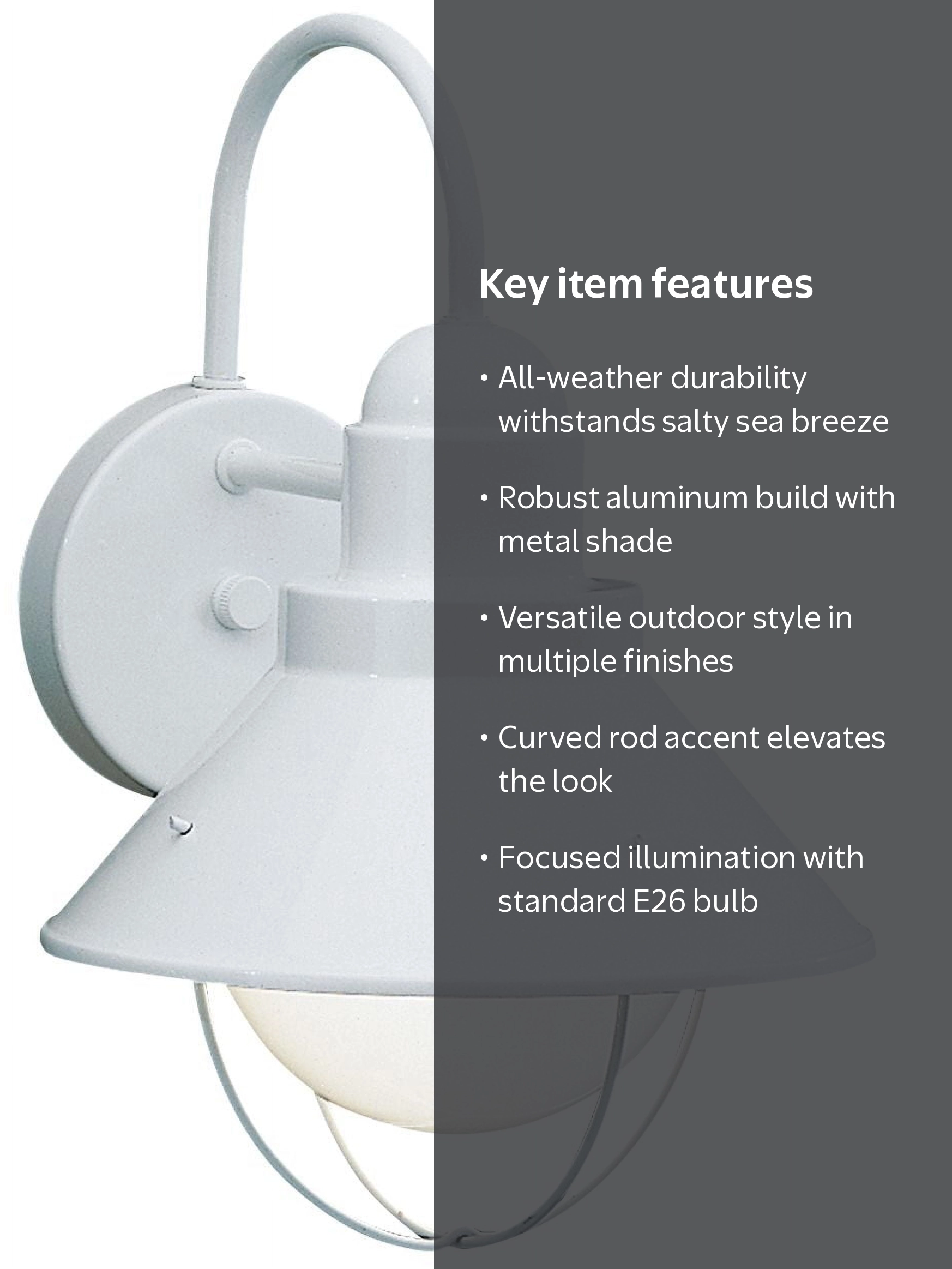 Kichler Seaside 9002 Outdoor Wall Lantern - Walmart.com