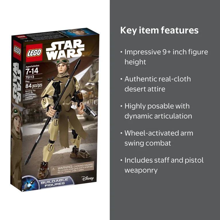 LEGO Constraction Star Wars Rey 75113 - Walmart.com