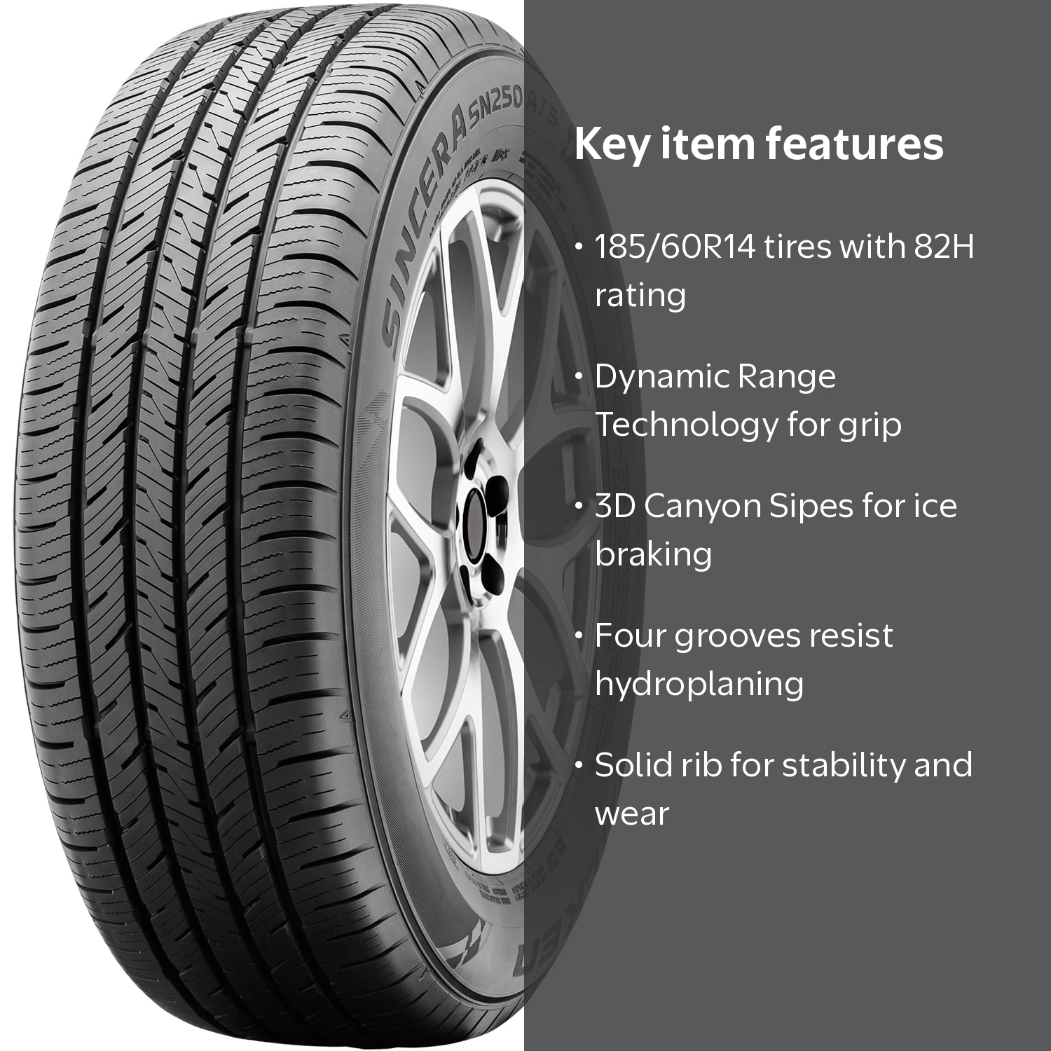 Falken Sincera SN250 A/S All-Season 185/60R14 82H Passenger Tire