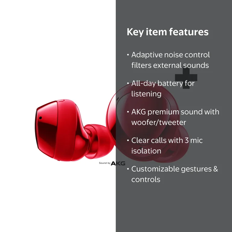 Samsung Galaxy Buds+, Red - Walmart.com