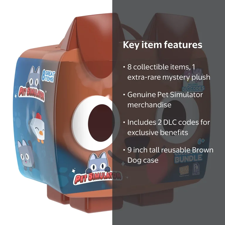 PET SIMULATOR Brown Dog Mystery Collector Bundle, Series 2 + more
