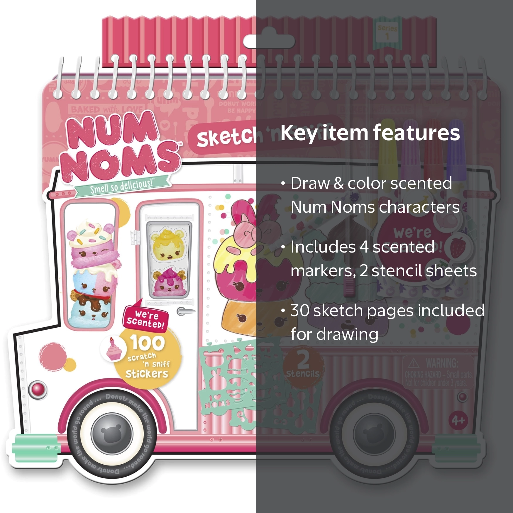 Num Noms Sketch 'n Sniff Sketch Portfolio - Walmart.com