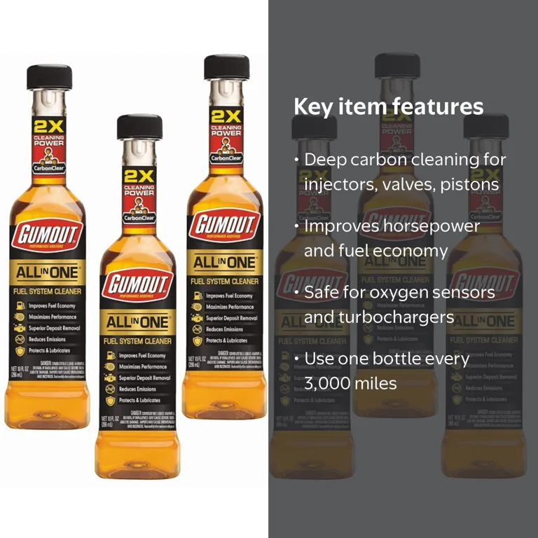 6 pack) Gumout All-In-One Complete Fuel System Cleaner Additive