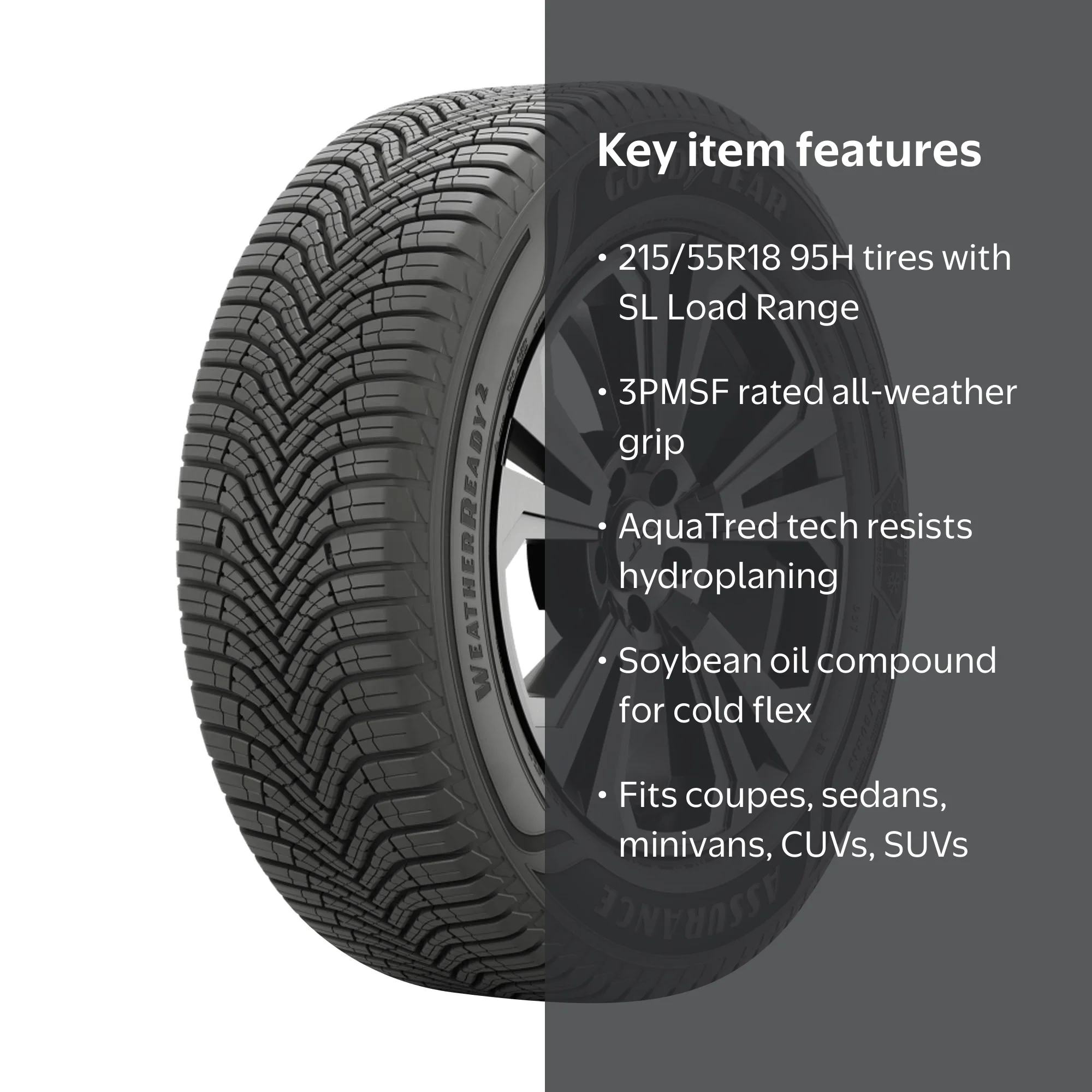 Goodyear Assurance WeatherReady 2 All Weather 215/55R18 95H