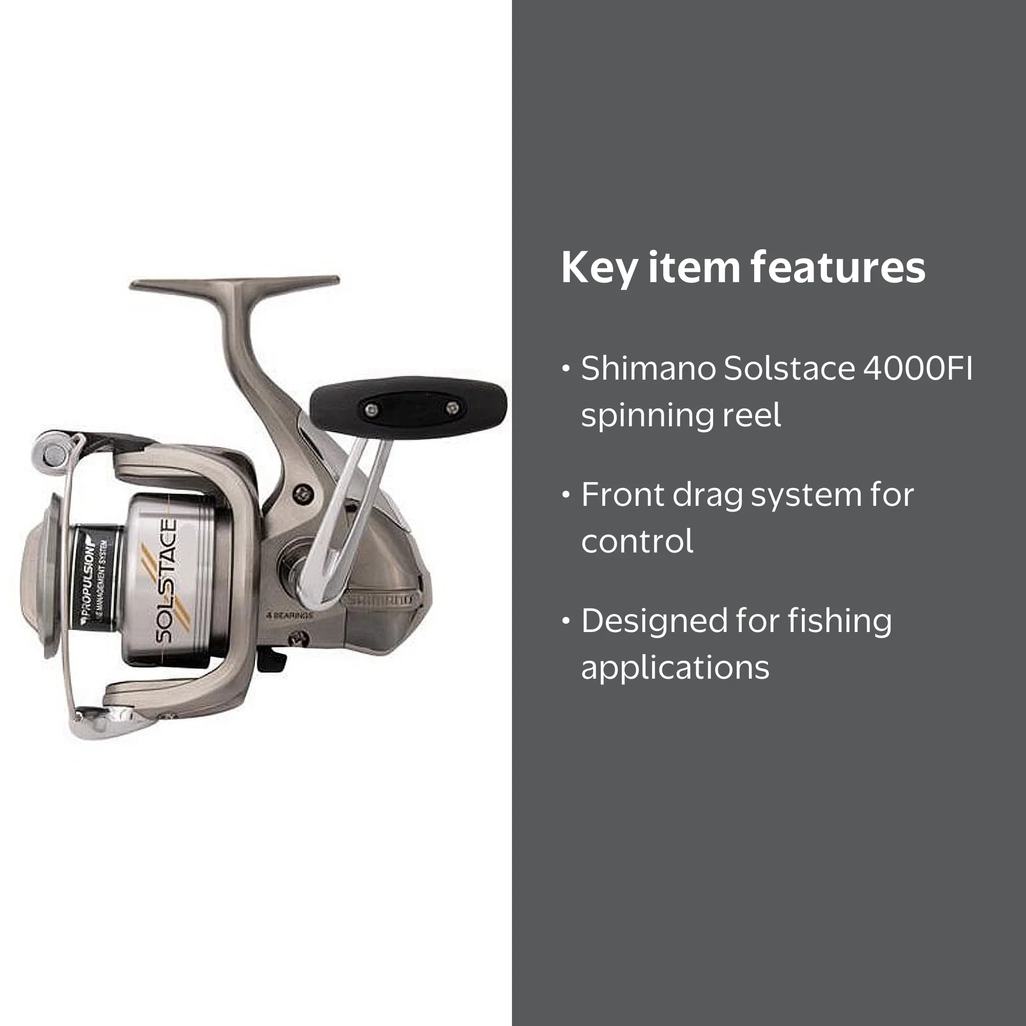 Shimano Solstace 4000FI Front Drag Spinning Fishing Reel - Walmart.com