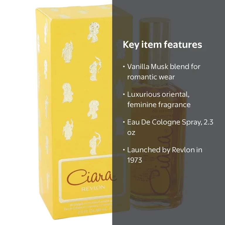 Revlon, Eau De Cologne Spray, 2.3 oz, Gold, Feminine, Romantic