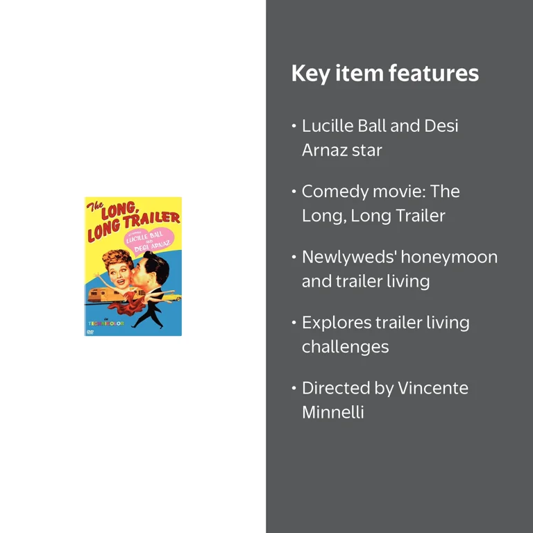 Turner, The Long, Long Trailer DVD, Not Rated, Comedy - Walmart.com