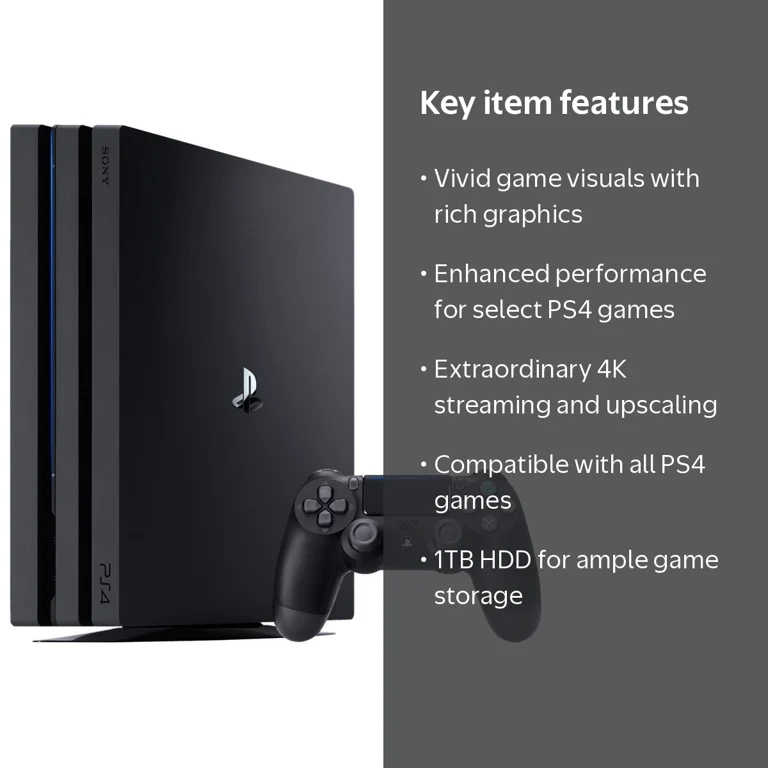 Free Shipping! Sony PlayStation 4 Pro 1TB Gaming Console, Black
