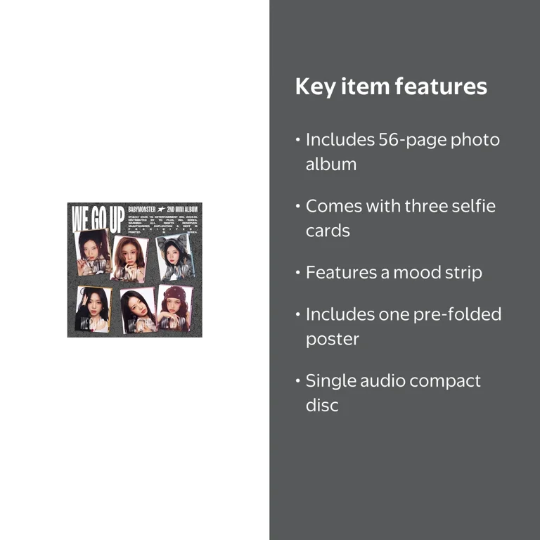 BABYMONSTER - [WE GO UP] 2ND MINI ALBUM PATTERN AHYEON Version