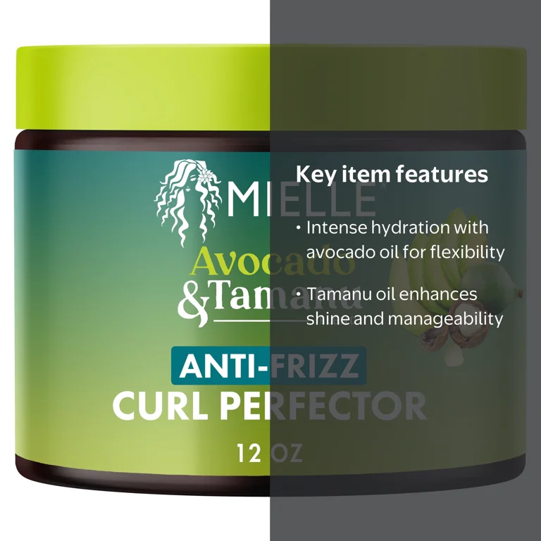 Mielle Avocado and Tamanu Anti-Frizz Curl Perfector - 12 oz