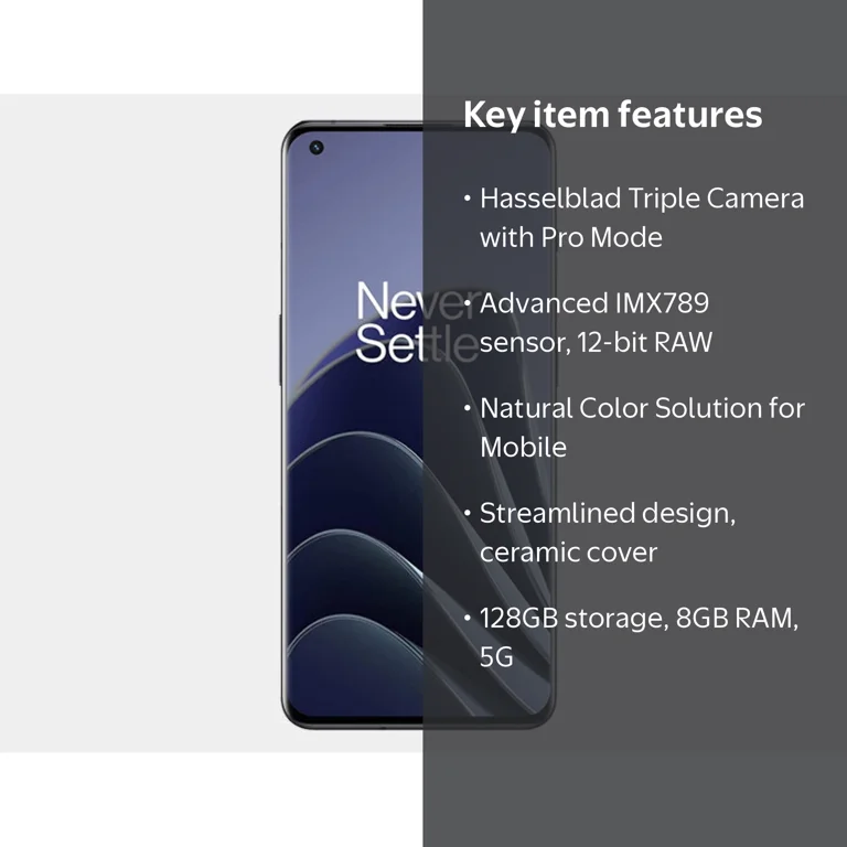Free Shipping! OnePlus 10 Pro 5G Phones, Dual SIM, 128GB + 8GB RAM