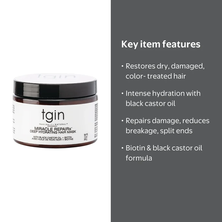 Tgin Miracle RepaiRx Deep Hydrating Treatment Hair Mask for Shine