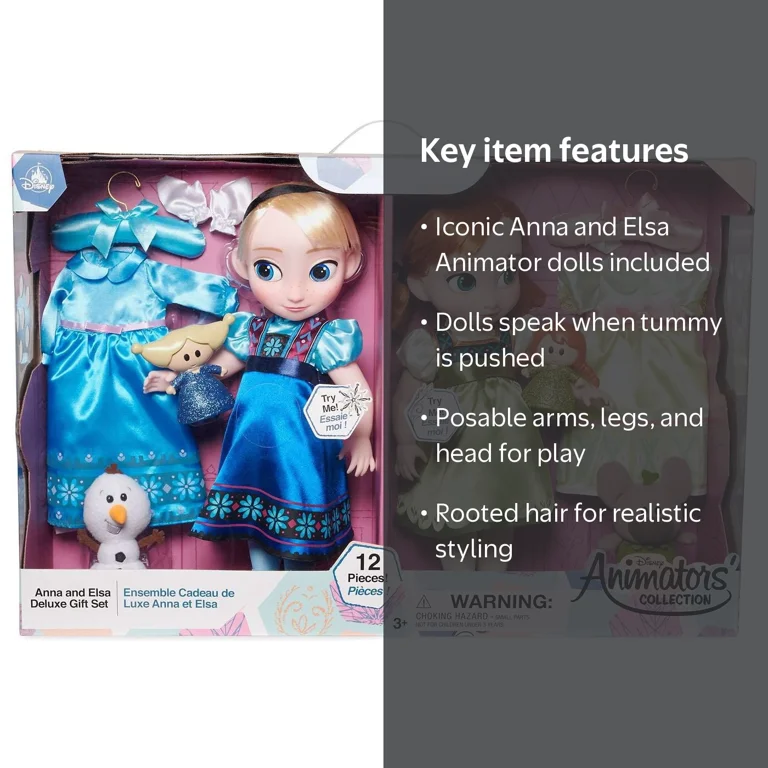 Disney Frozen Anna & Elsa Singing Dolls Deluxe Gift Set with