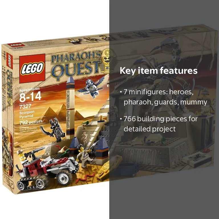 Pre-Owned Pharaoh's Quest Scorpion Pyramid Set LEGO 7327 [Damaged
