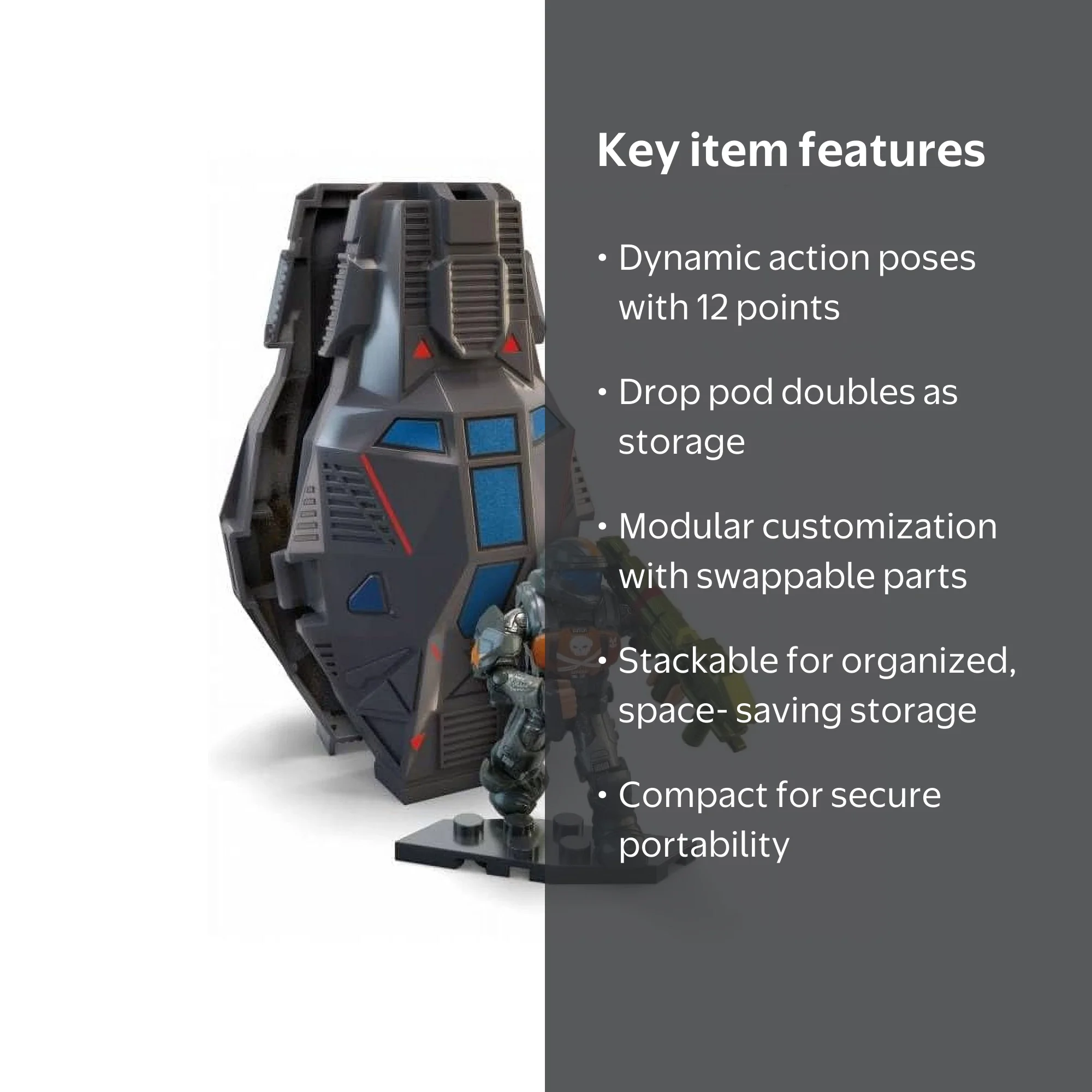 MEGA Halo ODST 'Dutch' Miles Micro Action Figure HMV56 - Walmart.com