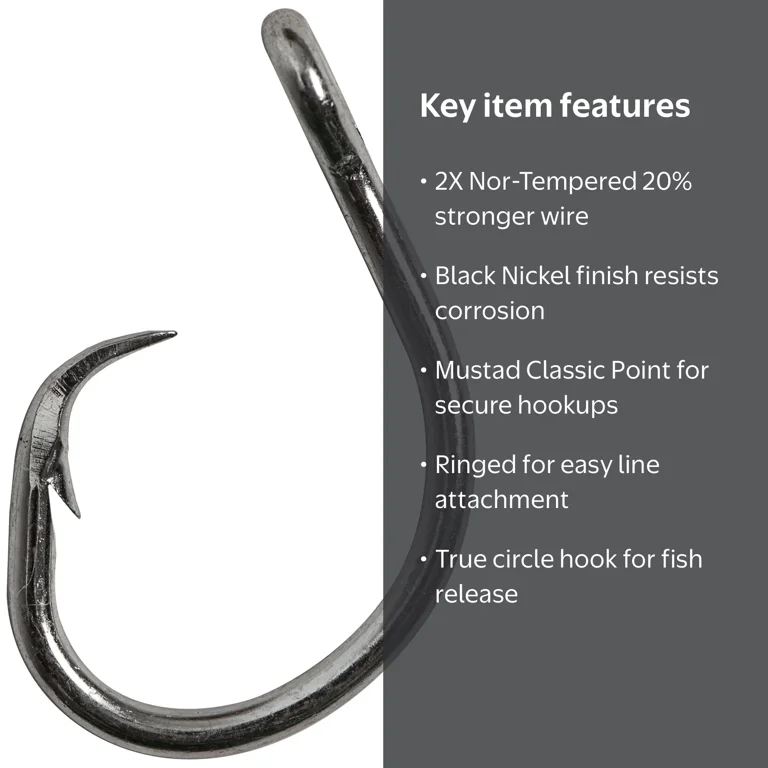 duratin fishing hooks Mustad 7691DT incredibly sleek new point shape with penetration resistance up to 50% lower than standard Classic Hook points! 25 Pack Mustad 7766-DT DuratinTarpon