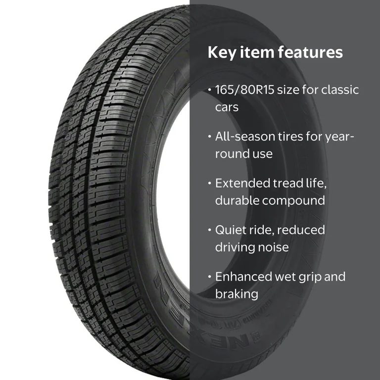 Nexen, Passenger Tire, 165/80R15 87T, All Season Black - Walmart.com