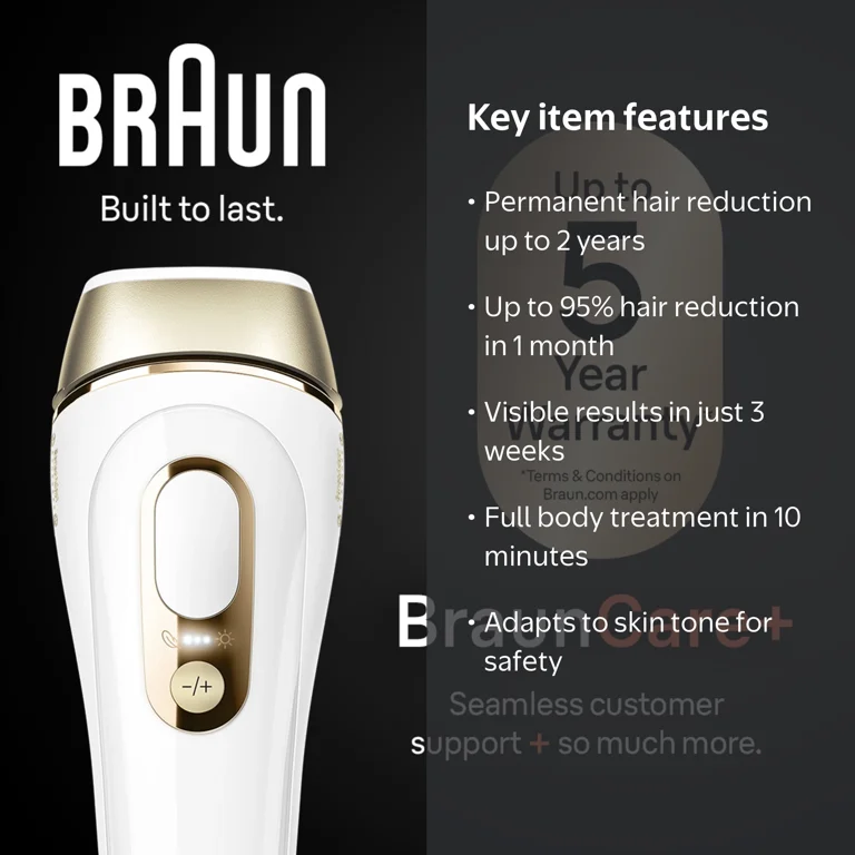 Free Shipping! Braun Silk Expert Pro5 IPL Hair Removal Device for