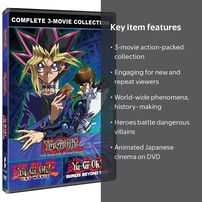 Yu-Gi-Oh! Complete 3-Movie Collection (DVD), Cineverse, Anime