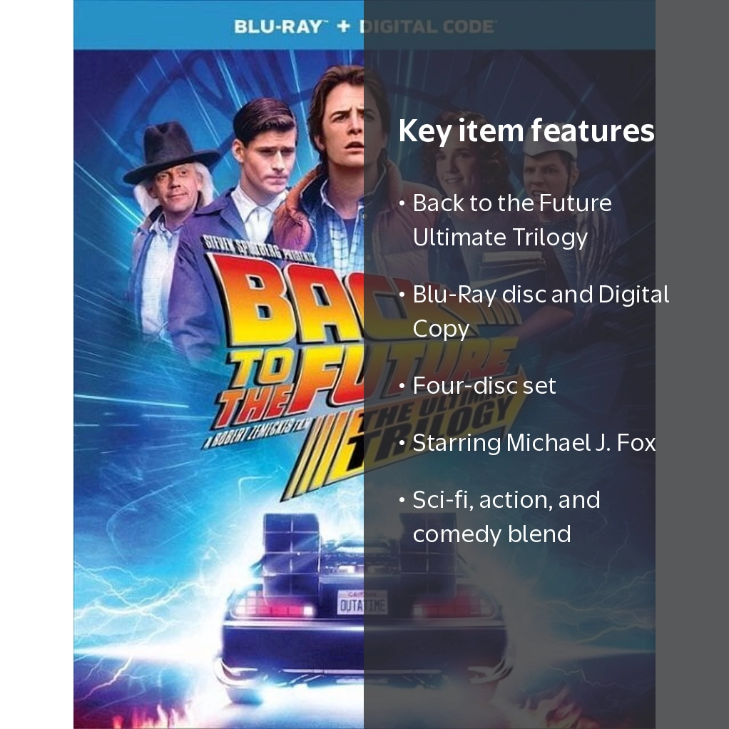 Back to the Future Trilogy Blu-Ray + Digital, PG, 4-Disc Set